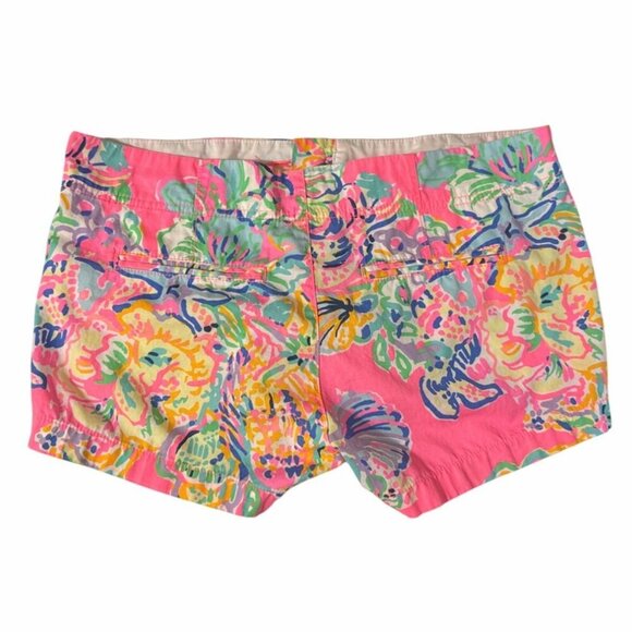 Lilly Pulitzer The Kerrie Short 3" Inseam Pink Multicolor Floral Women Size 4 - Picture 8 of 11